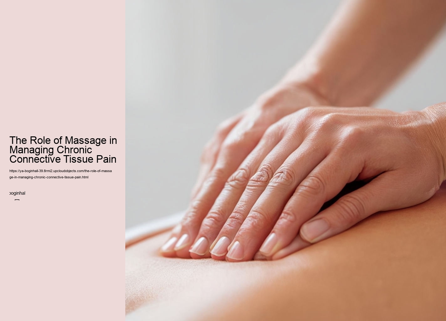 The Role of Massage in Managing Chronic Connective Tissue Pain